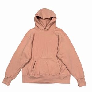 Les Tien Hoodie Men's‎ Sz M Dusty Pink Pullover Long Sleeve Made in USA